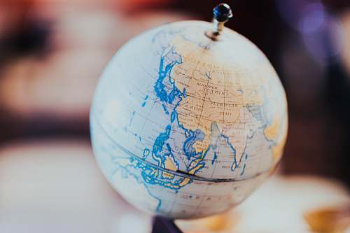 outer space white and teal desk globe space